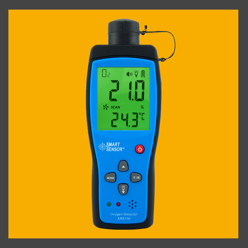 Smart Sensor AR-8100 Oxygen Detector for safety monitoring